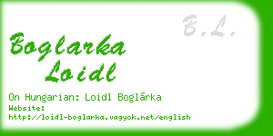 boglarka loidl business card